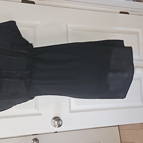 OUTERKNOWN Hawaiian South Shore Black Mini Dress % 100 Organic Cotton Size XS/TP - Picture 12 of 16